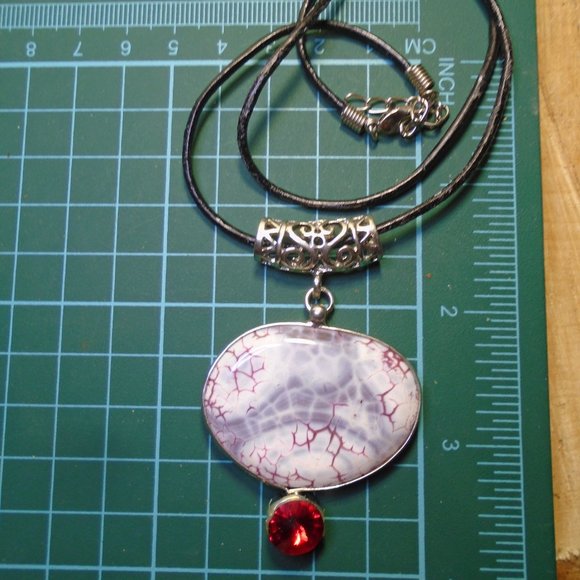 2/$25 Big Beautiful Stone Necklace - Picture 4 of 6